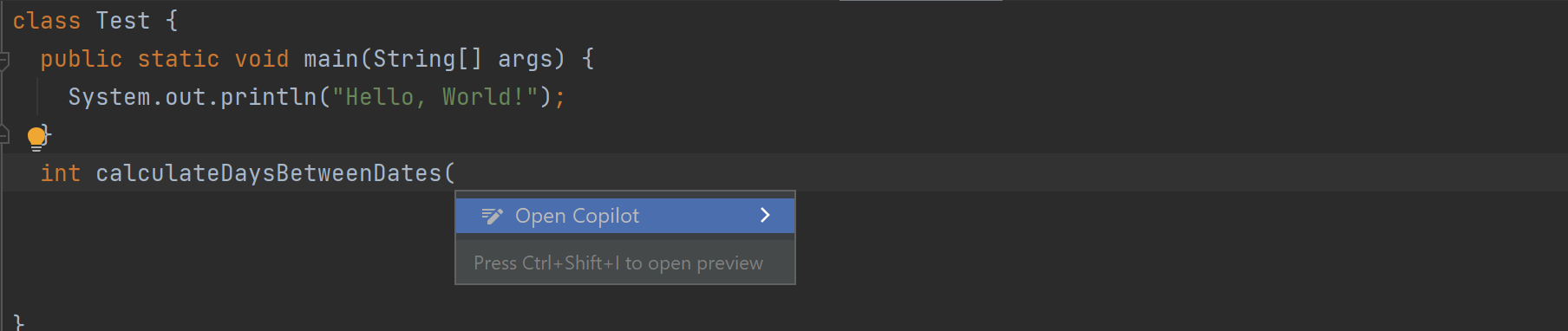 Open GitHub Copilot